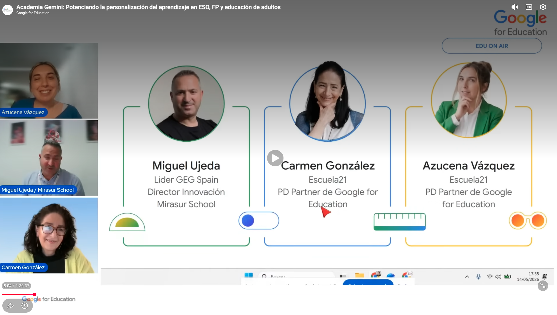 Programa Edu on Air Google for Education
